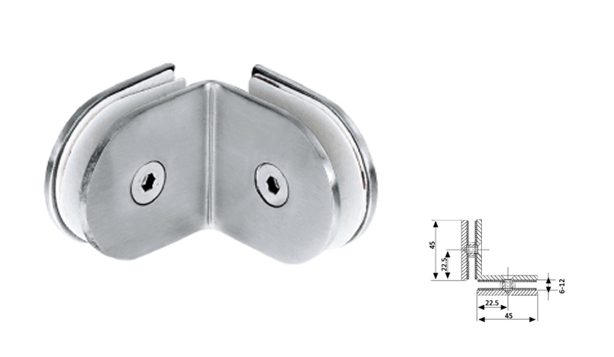 Glass Fix Clip,90°（Double）